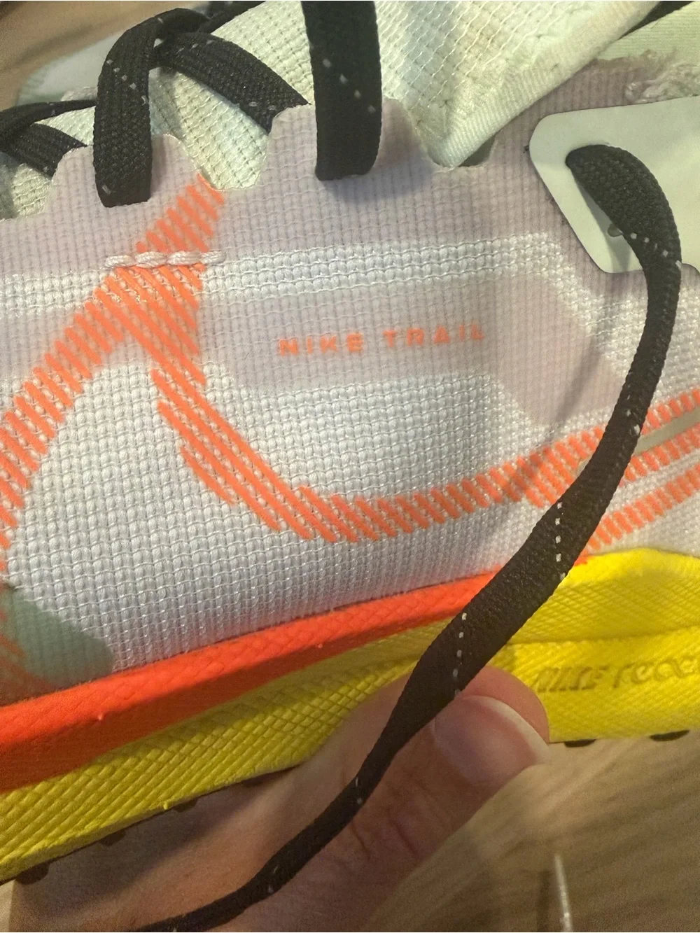 Nike Trail Running Shoes - Mint, Neon Yellow & Orange Accents